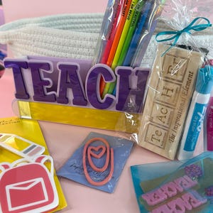 Teacher Gift Set, Classroom & Desk Essentials, Teacher Appreciation Gift, Back to School, New Teacher Gift, Classroom Decor, Personalized