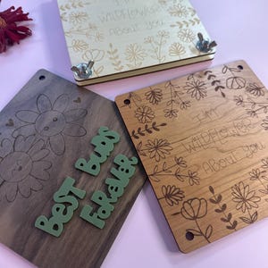 Kit de prensado de flores hecho a mano - Preservación floral DIY - Prensa de flores de madera con papel encerado y cartón - Regalo artesanal botánico
