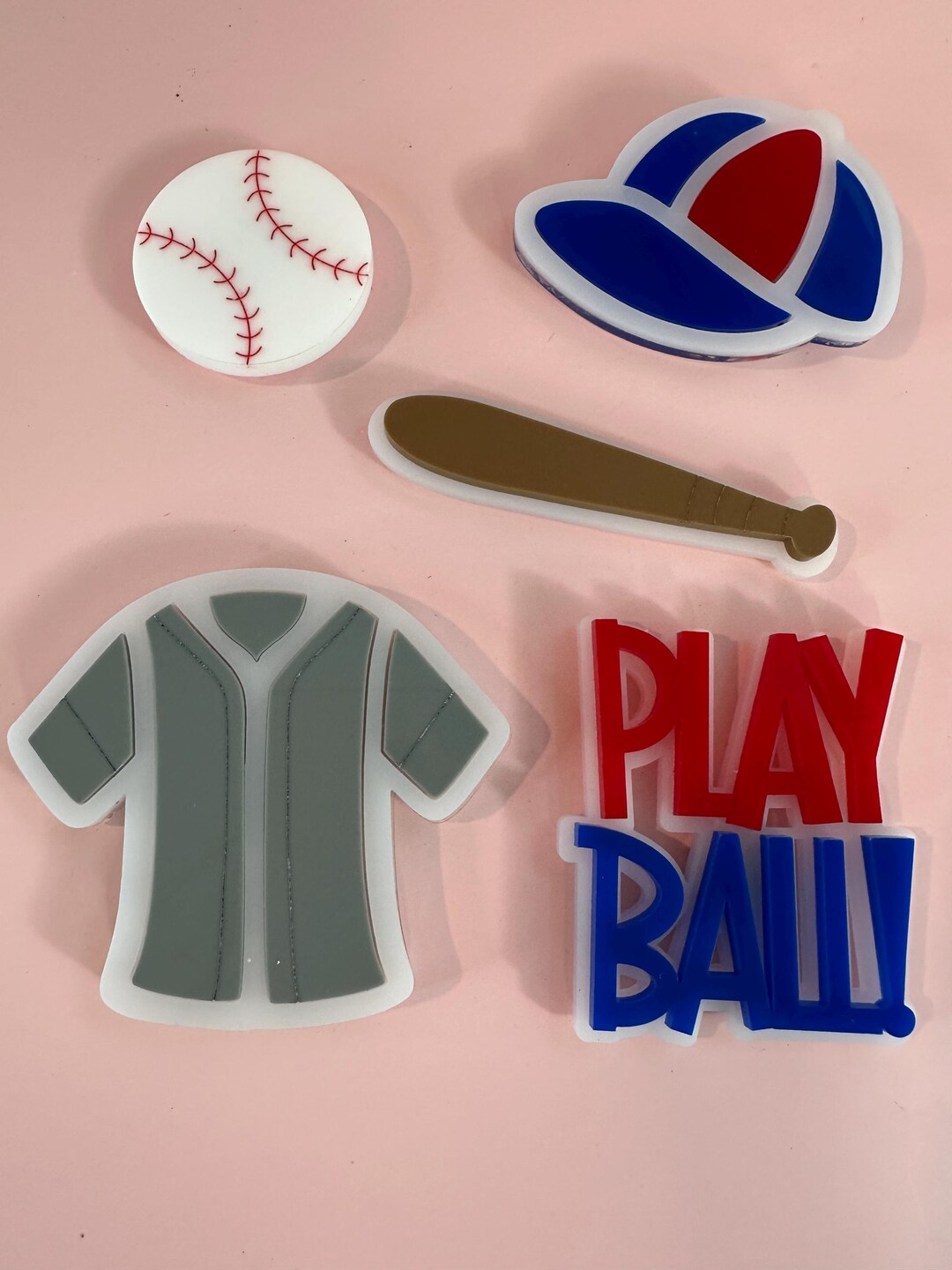 Baseball Magnet Set, Sports Magnets, Baseball Hat Jersey Bat, Locker ...