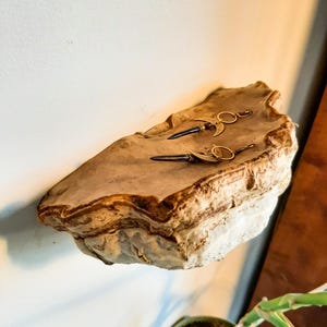 Handmade Forest Mushroom Shelf: Natural Woodland Wall Decor