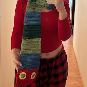 Henry the Starving Caterpillar Crochet Scarf