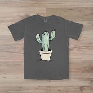 Cactus Graphic T-Shirt: Comfort Colors Ring-Spun Cotton Tee