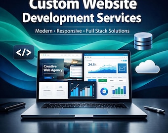 Custom full-stack webontwikkeling: modern, responsief ontwerp
