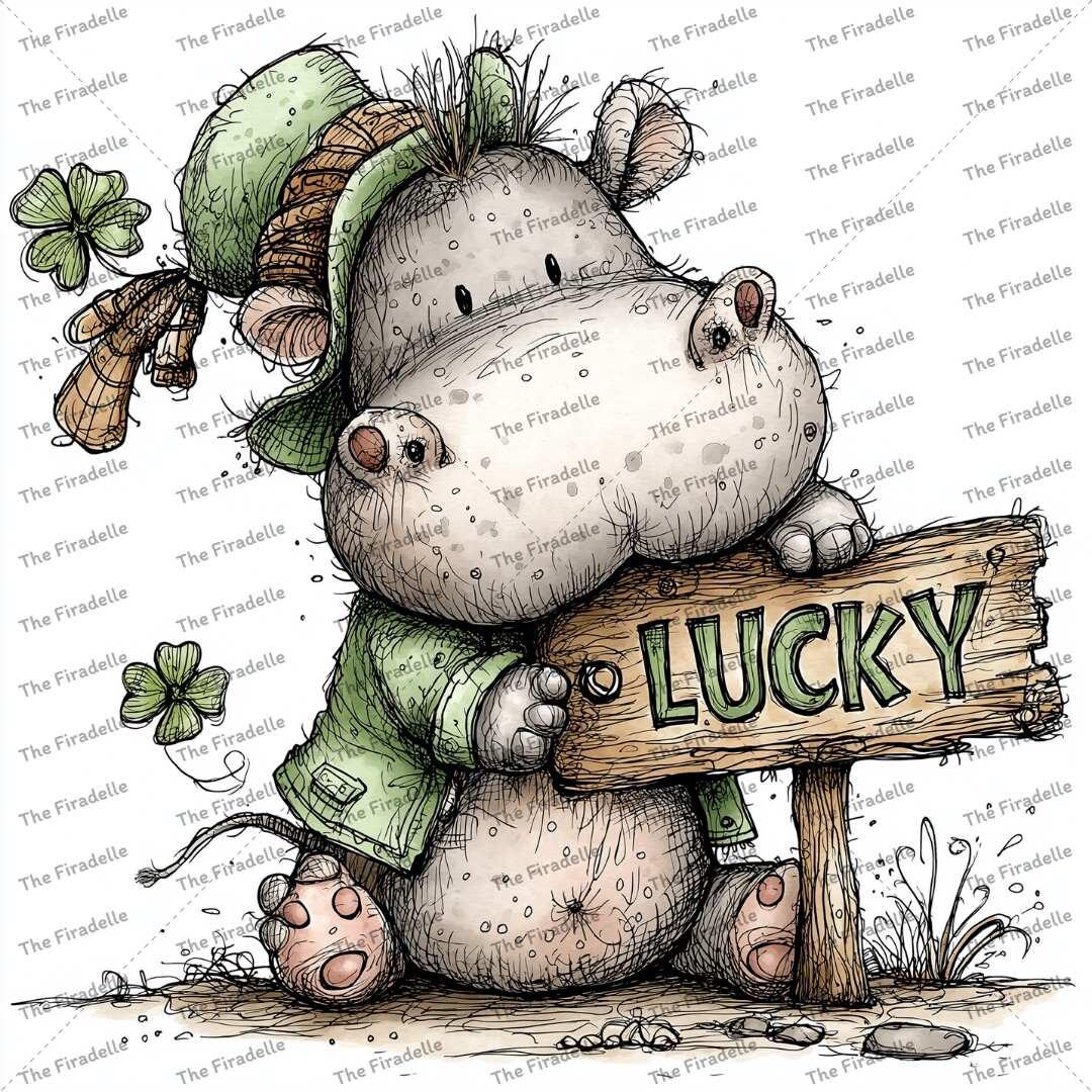 Whimsy Patrick 44 Whimsical St. Patrick's Day Safari Animal Clipart (PNG Digital ...