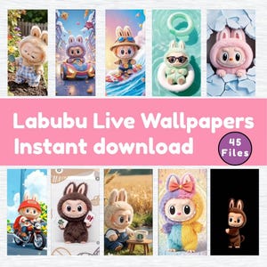 Labubu 4K Phone Wallpaper: iOS & Android Live Backgrounds (Digital Download