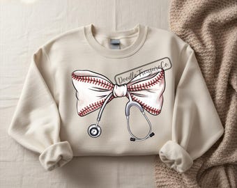 Baseball Krankenschwester Coquette PNG, Sublimationsdesign (digitaler Download)