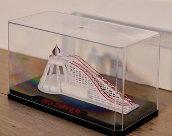 Big Dipper Mini Roller Coaster Model with display case Blackpool Pleasure Beach