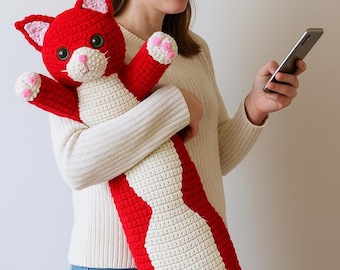 Giant Amigurumi Cat Pillow Crochet Pattern: Oversized Pet Cushion (Digital PDF)