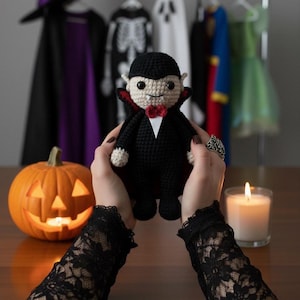 Amigurumi Vampire Crochet Pattern: Spooky Halloween Doll (PDF Digital Download)