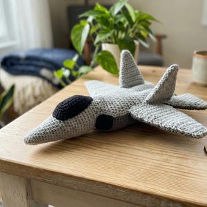 Crochet Jet Plane Pattern: Easy Amigurumi Airplane Toy (PDF Download)