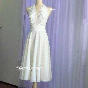 Liliana Retro Inspired Tea Length Wedding Dress. Size 4. - Etsy