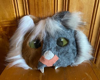Grey and ginger therian cat mask