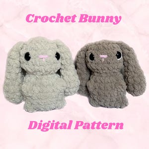 crochet bunny pattern, easter bunny crochet pattern, spring market crochet pattern, quick and easy amigurumi bunny pattern, cute amigurumi