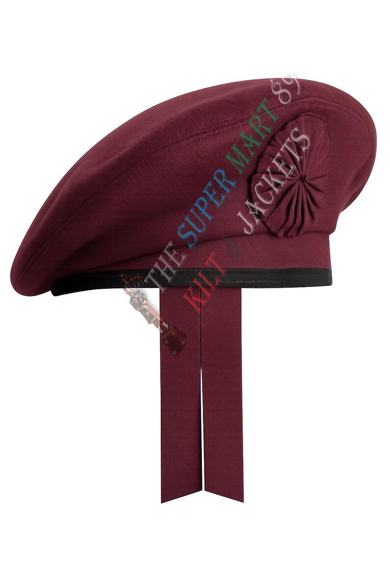 100% Wool Balmoral Cap: Scottish Highlander Tam O Shanter Hat - Etsy