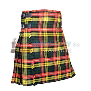 Kilt scozzese fatto a mano da 8 iarde Kilt tradizionale in tartan - Kilt da 8 iarde per uomo - Kilt in tartan da uomo Highland da 16 once Taglia personalizzata Tartan premium