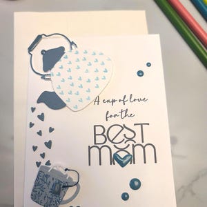 Handmade mothers Day card, unique handmade cards