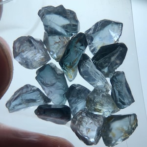 Natural Metallic Gray Spinel Rough Lot 25.50 Ct | Clean Clarity | Tanzania Spinel | Facet Rough | Gemstone Cutting