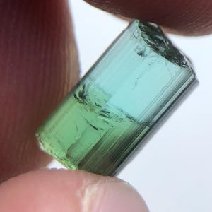 Tormalina grezza bicolore sfaccettata da 3,25 ct | Purezza inclusa | Asse C aperto | Afghanistan naturale | Pietra singola per sfaccettatura