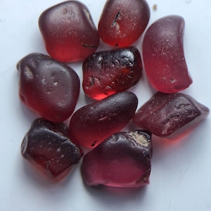 Facet Rough Umbalite Garnet Lot 19.55 Ct | 9 Pieces | Clean Clarity | Tanzania | Faceting Rough Gemstones.