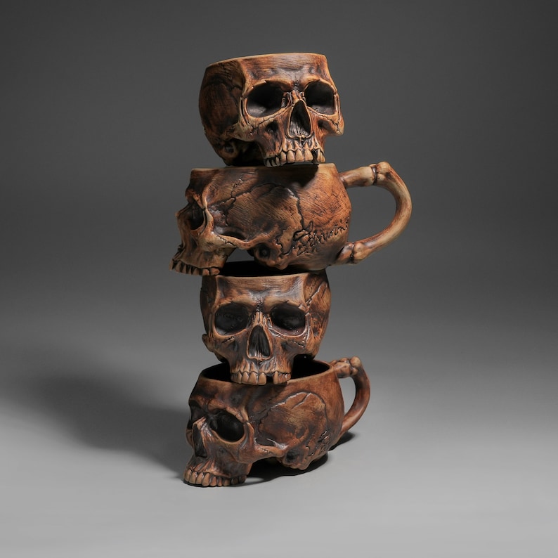 Memento Mori Skull Mug 12oz With Handle image 10