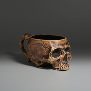 Memento Mori Skull Mug 12oz With Handle image 2