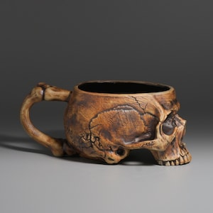 Memento Mori Skull Mug 12oz With Handle image 3