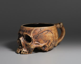 Memento Mori – Skull Mug 12oz (With Handle)