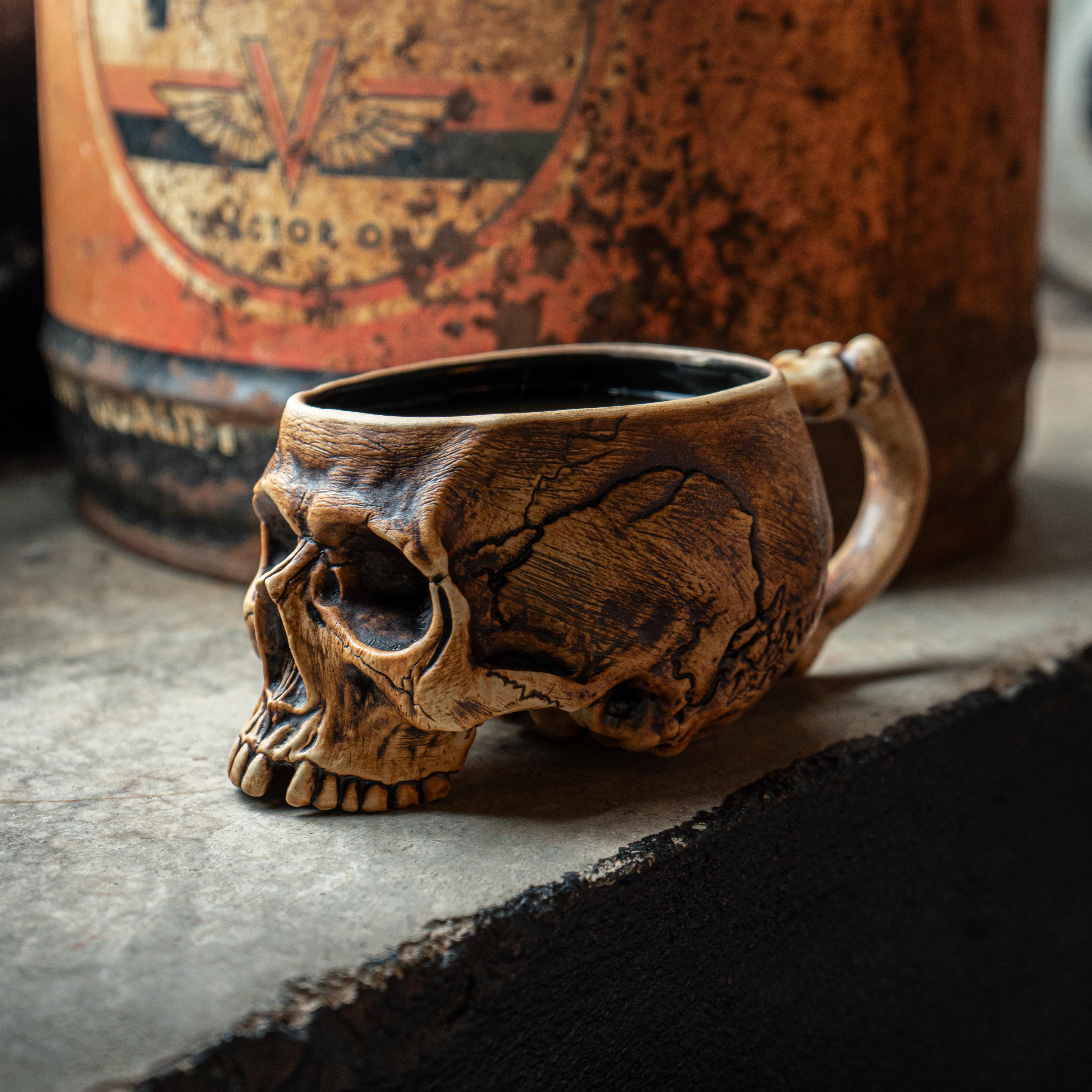 Memento Mori – Skull Mug 12oz (with Handle) - Etsy