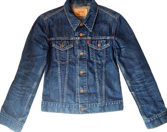 Vintage Levis 70590 04 Blue Denim Jacket Men Size Small Regular