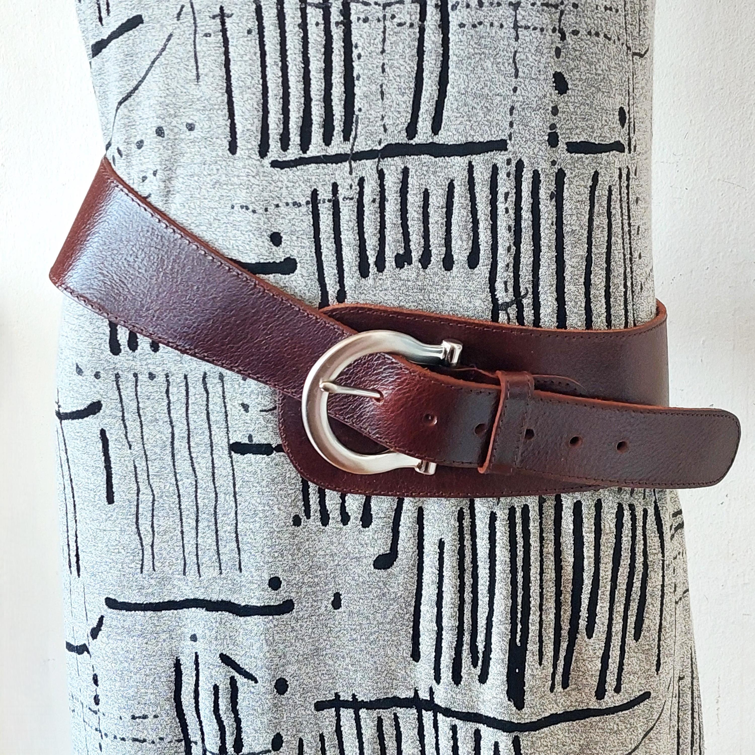 Horsebit Embossed Leather Belt Silver Buckle - Dark Brown BOSS - Italian-leather belt with silver-toned buckle - Dark  main image 2