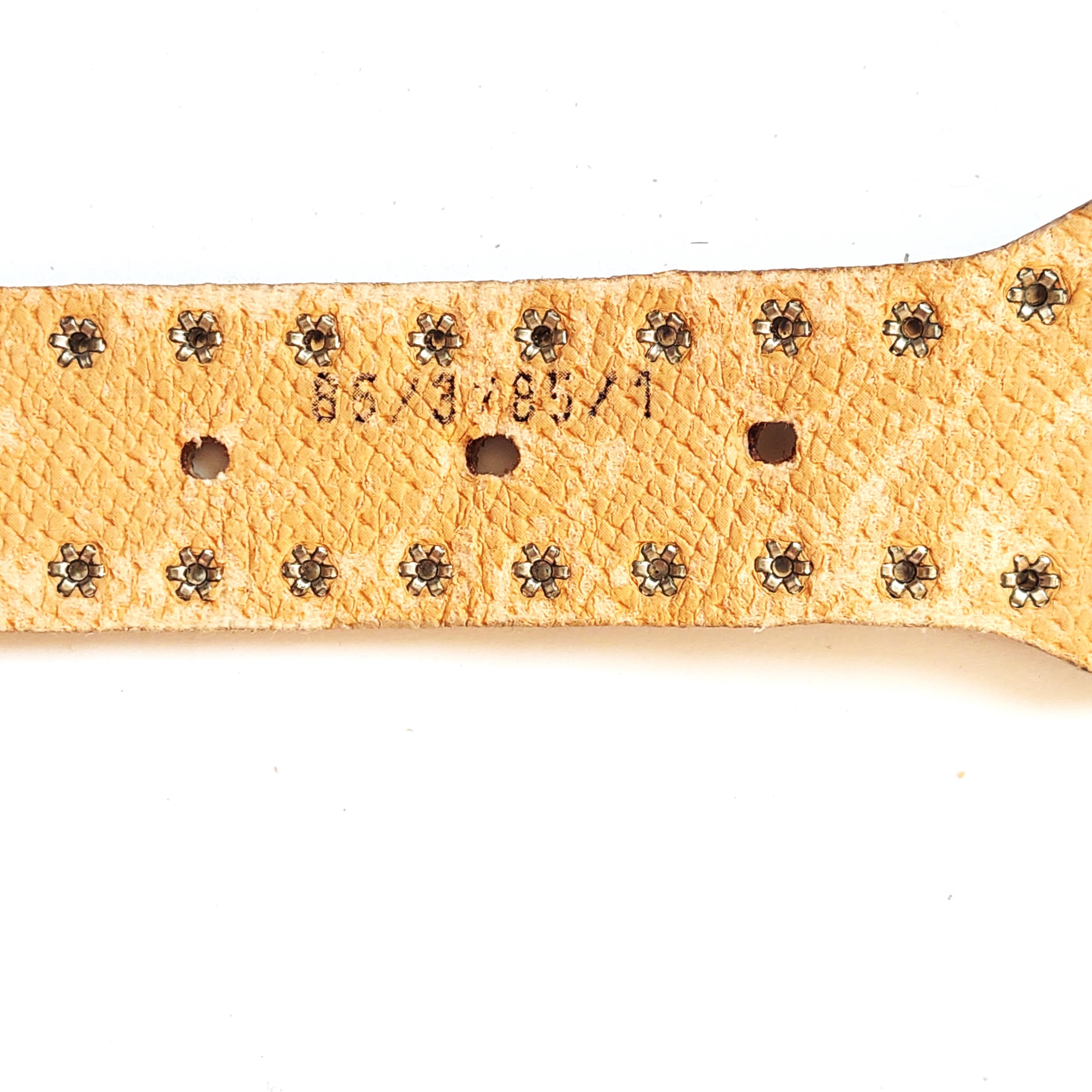 Berge Italy Cowhide Vera Pelle Silver Mesh Chain Belt Size 85/ 3696 BERGE Women Belts - Vestiaire Collective main image 4