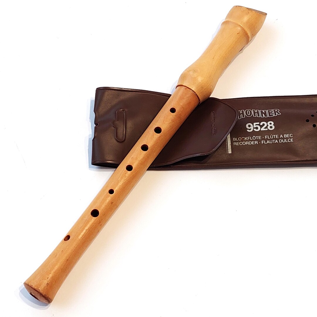Blockflute Vintage Hohner Wooden Recorder 9528 Made in Germany, Soprano Blockflute ...