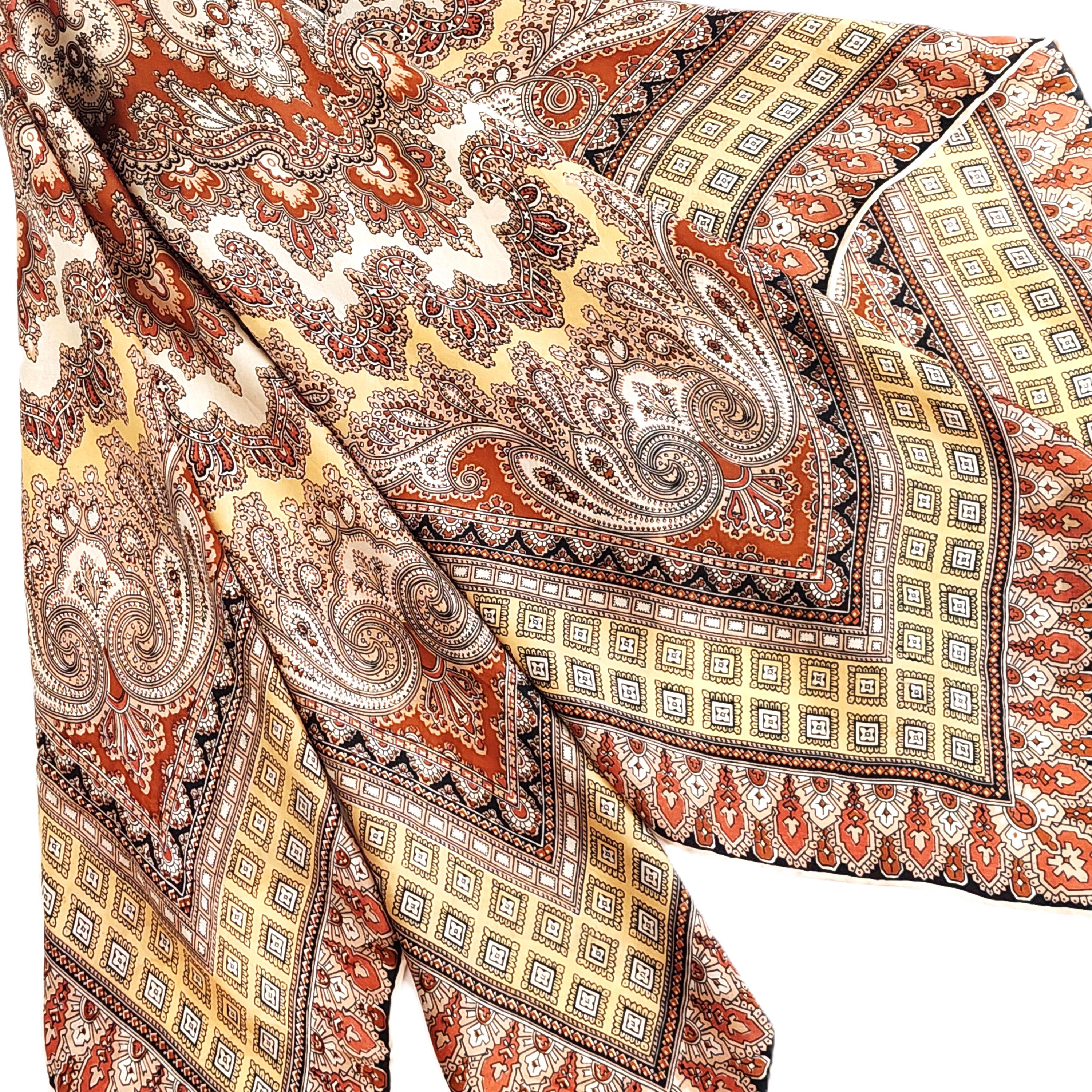 LOT De 5 Foulards Vintage Années 70/80 - Multicolores - Pour Femme - Occasion