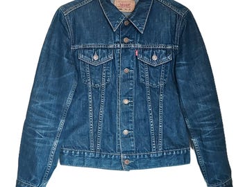 Vintage Levis 70590 04 Blue Denim Jacket Men Size Small Regular