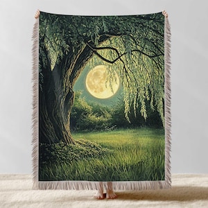 Forest Blanket, Dark Academia Decor, Gothic Tapestry, William Morris Decor, Forest Tapestry Throw Blanket, Cottagecore Blanket