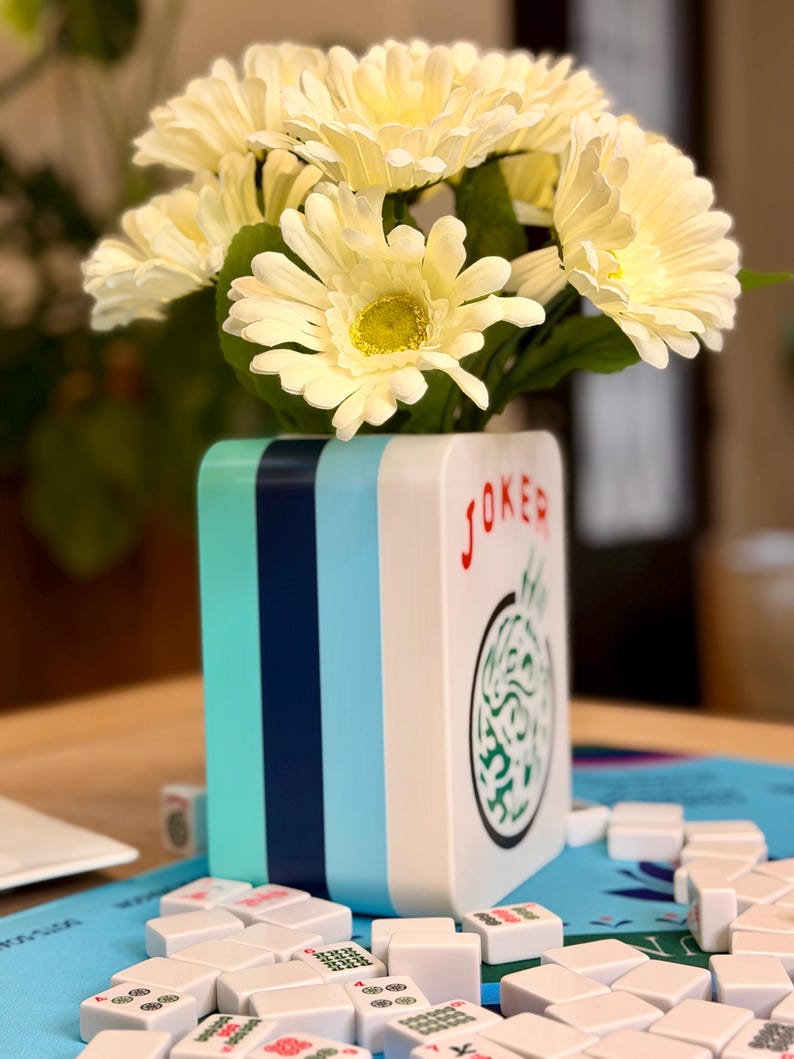 Mahjong Tile Decor | Custom Mahjong | 3D Printed Flower Vase - Etsy