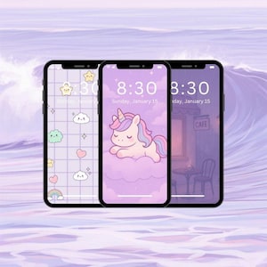 Pastel Lilac Anime Girl Wallpaper Bundle – 26 Dreamy Lofi Cute Aesthetic Backgrounds for Desktop & Mobile
