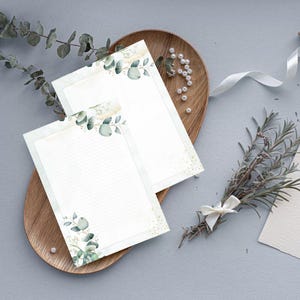 Papel de carta IMPRIMIBLE en archivos PDF A4 y A5, con líneas y sin líneas