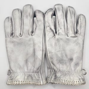 Leather Work Gloves: Touchscreen Compatible Cowhide - Gardening, DIY