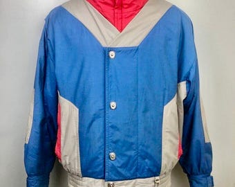 Bogner Puffer Coat Mens Size 50 Multicolor Down Jacket Vintage Y2K 90s
