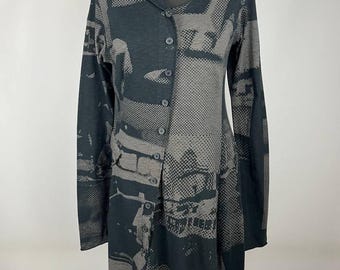 Rundholz Avant-Garde Abito asimmetrico stampato taglia S (0592)