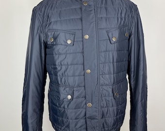 Barbour International 1936 Heritage Caliper Quilted Jacket Navy XL