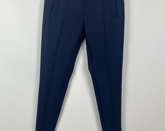 Tom Ford Italy Navy Blue Pants Slim Fit Stretch Wool Trousers IT 38 XS