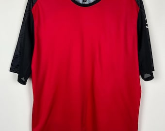 Assos Trail SS Jersey Red Black Raglan Sleeve MTB Cycling Bike Shirt Mens XL
