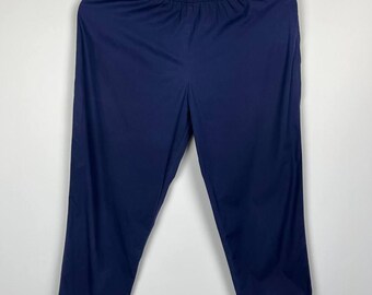 Katharina Hovman Hamburg Avant Garde Lagenlook Navy Cotton Crop Pants Size S