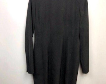 Vestido Prada negro de vanguardia, talla 44