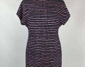 Maglietta da donna Marimekko con motivo a cerchi rosa, taglia S (0197)