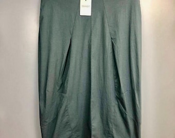 TRANSIT PAR SUCH katoenmix midi kokerrok met stretch, maat xl