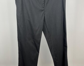 Jil Sander Navy Graue Schurwoll Hose Anzughose Made in Italy Gr. 40 IT S