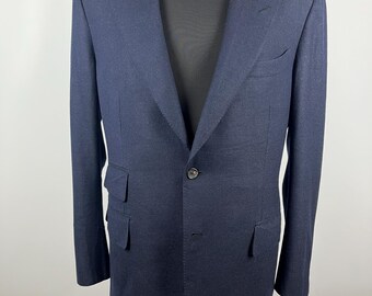 TOM FORD Marine Wolle Kaschmir Blazer Jacke Windsor Basis A Gr. 54R